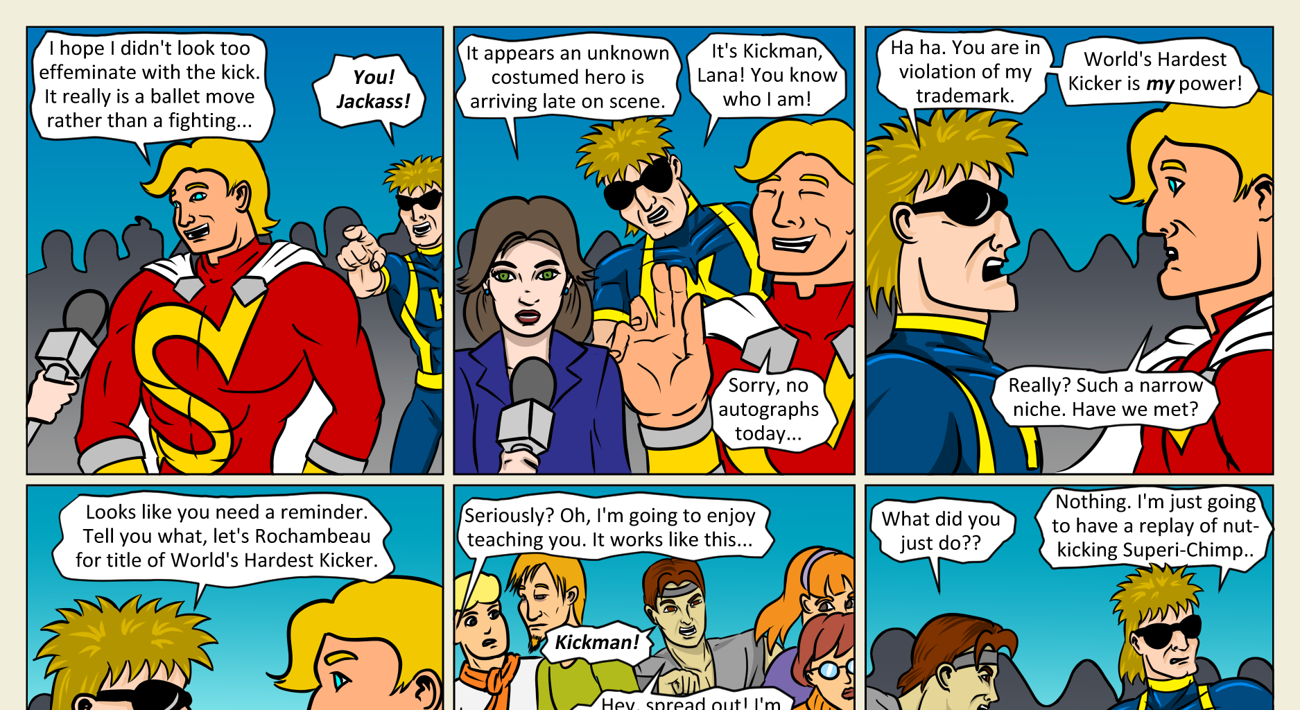 Kickman - Episode 17, Page 2: 17 Grudge Match