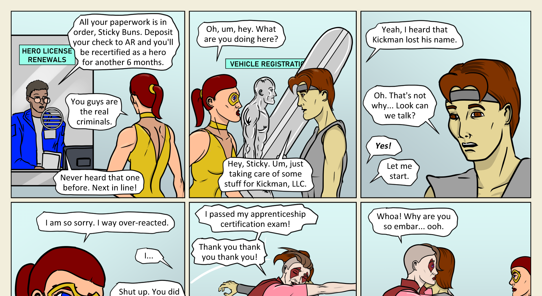 Kickman - Episode 18, Page 1: 18 Hero Mixer