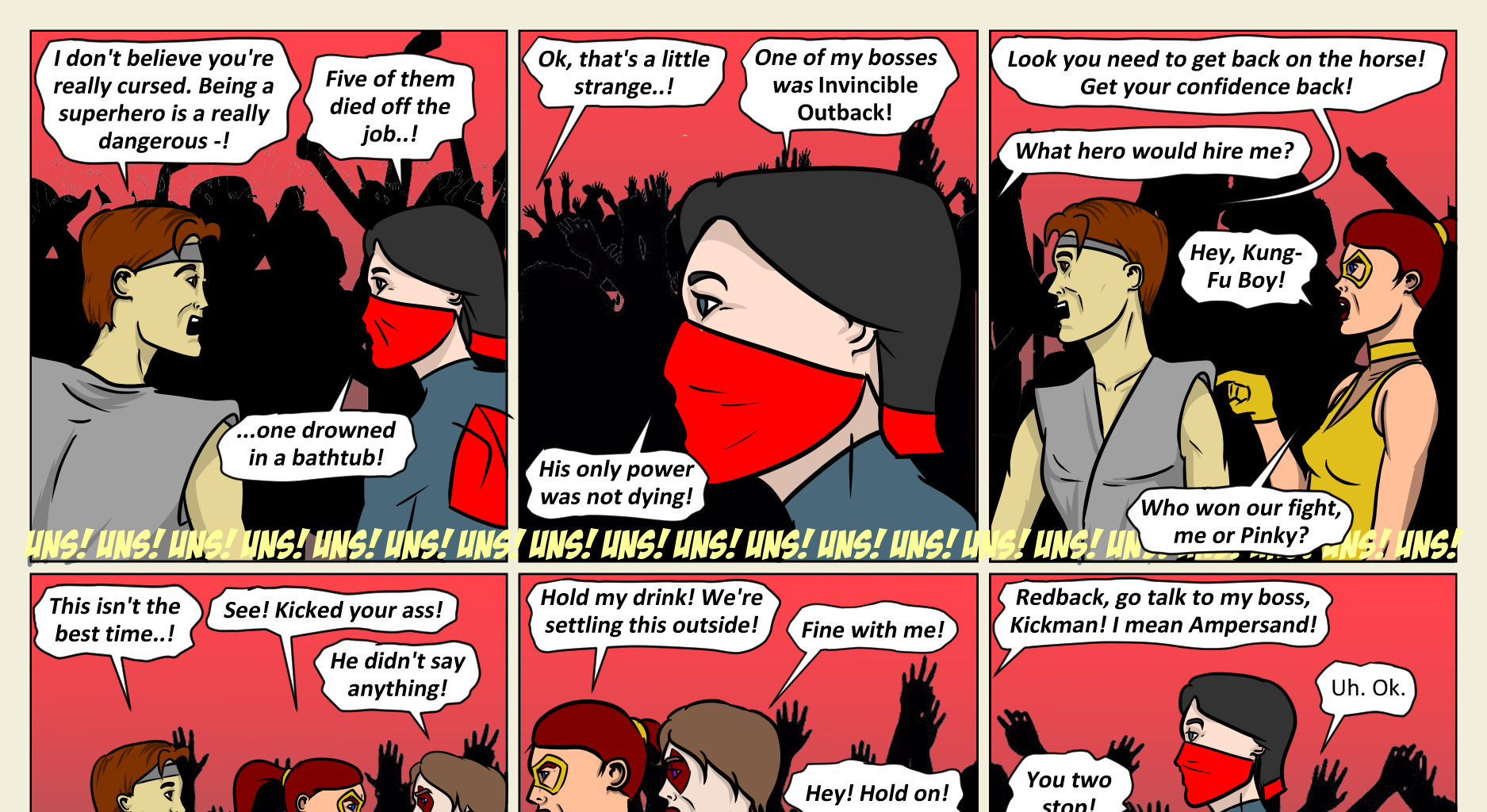 Kickman - Episode 18, Page 14: 18 Hero Mixer