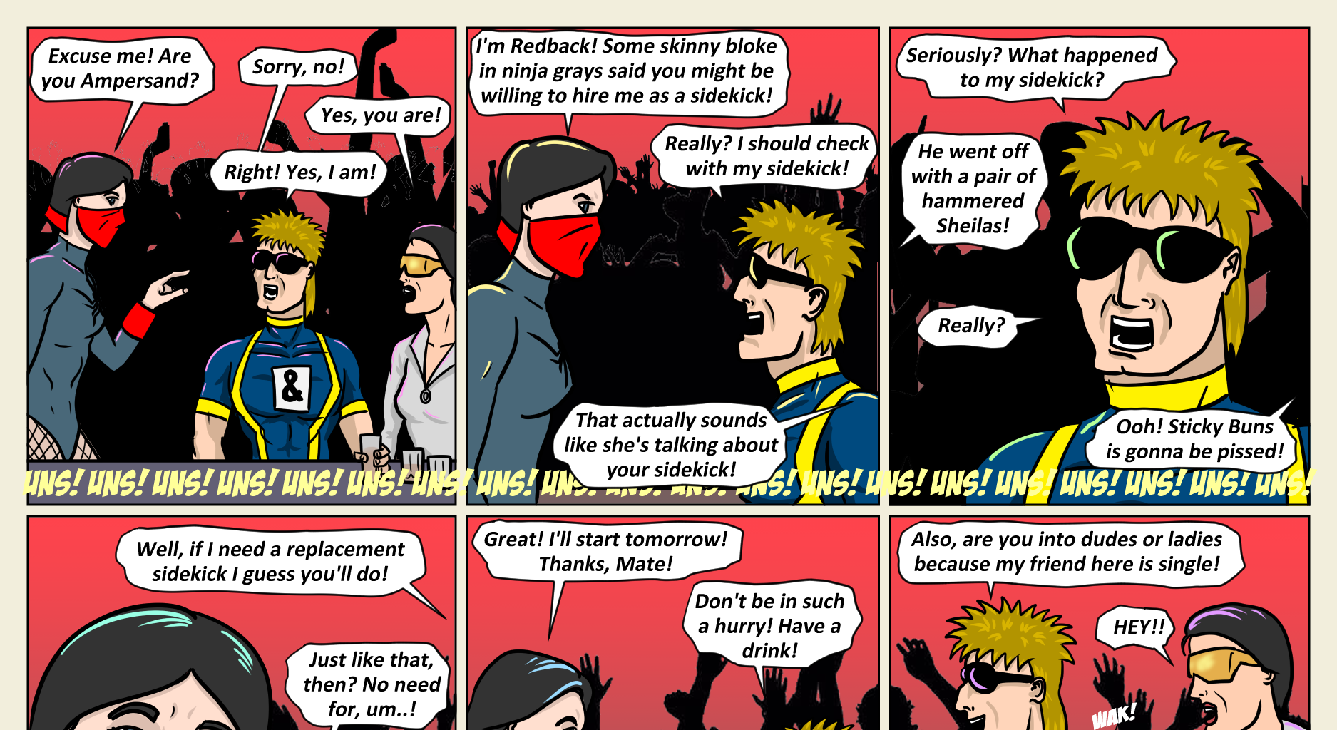 Kickman - Episode 18, Page 15: 18 Hero Mixer