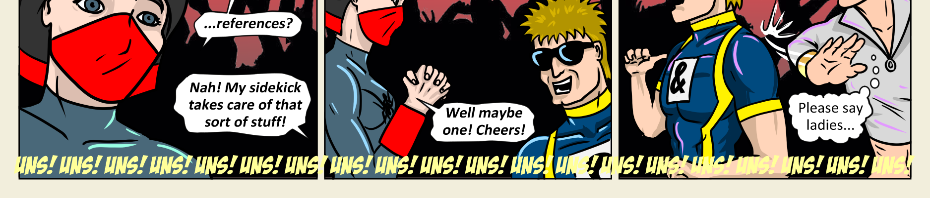 Kickman - Episode 18, Page 15: 18 Hero Mixer