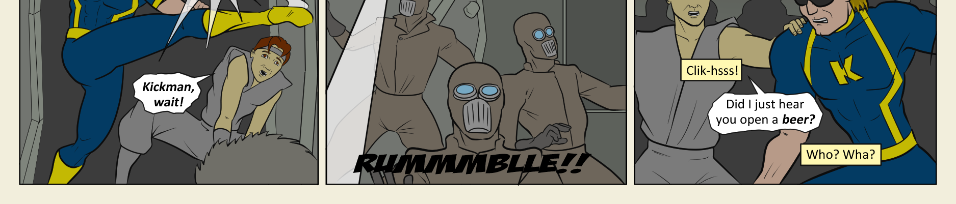 Kickman - Episode 23, Page 14: 23 Enemy Lines