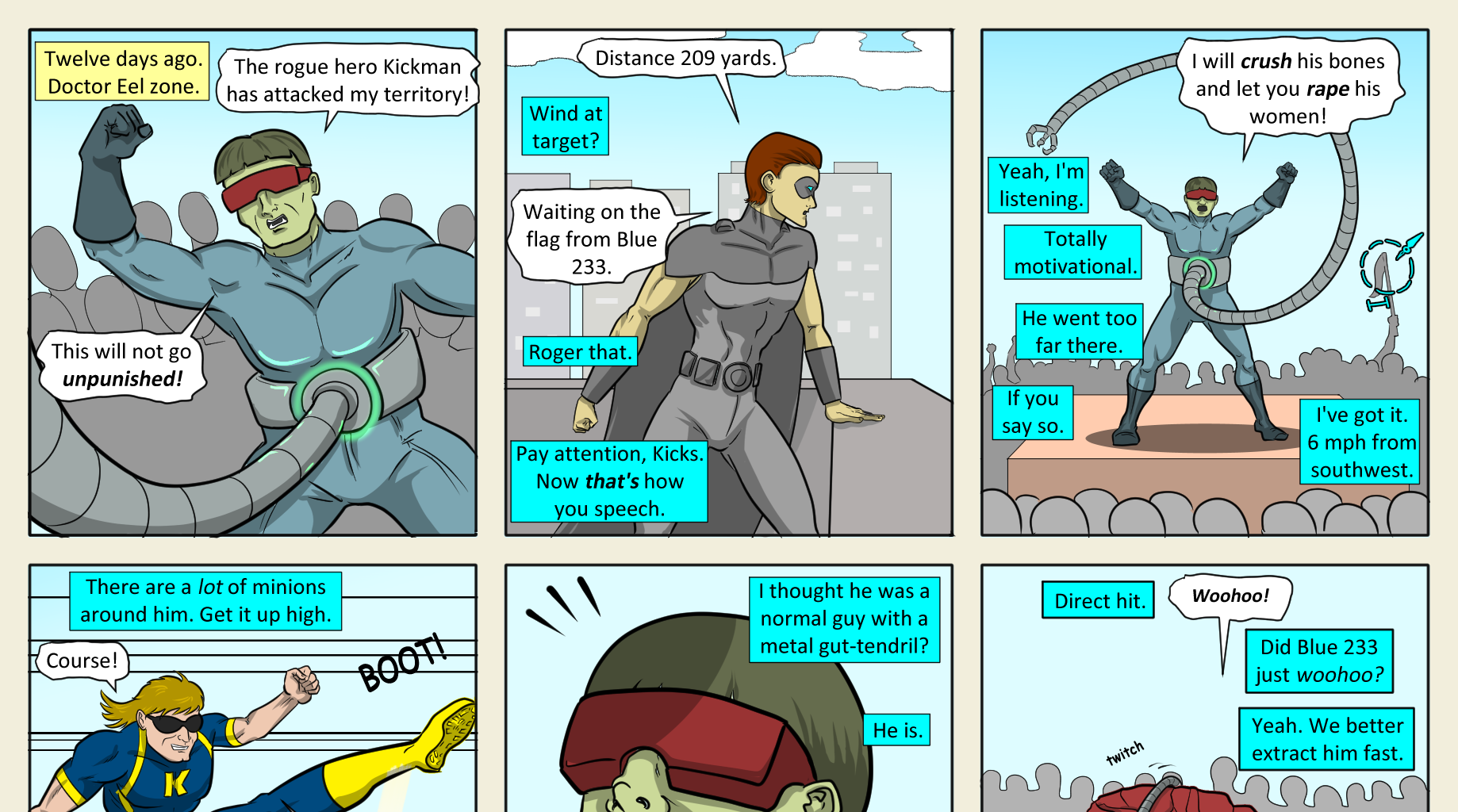 Kickman - Episode 27, Page 3: 27 Infernal Affairs