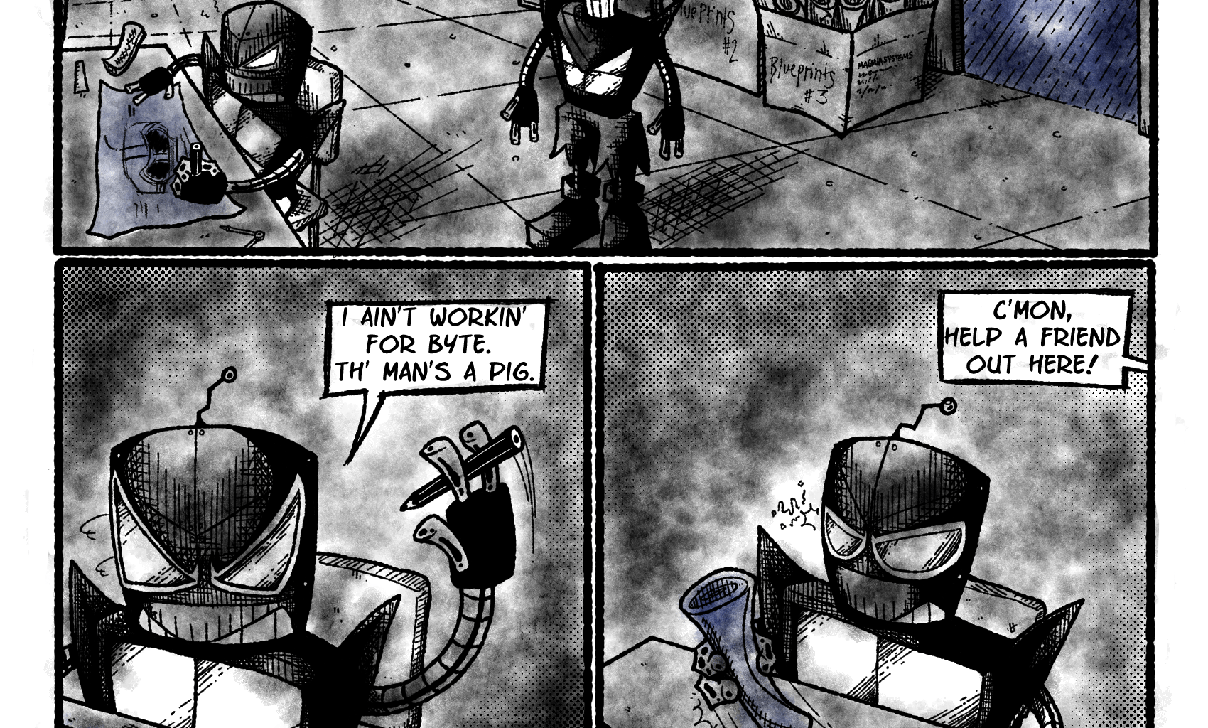 Bytemind - Episode 61, Page 1: Bytemind | Issue 2: Enter Nickeleye | Page 4