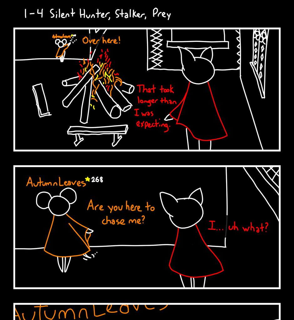 Cosmic Connect - Episode 5, Page 1: 1-4 Silent Hunter, Stalker, Prey