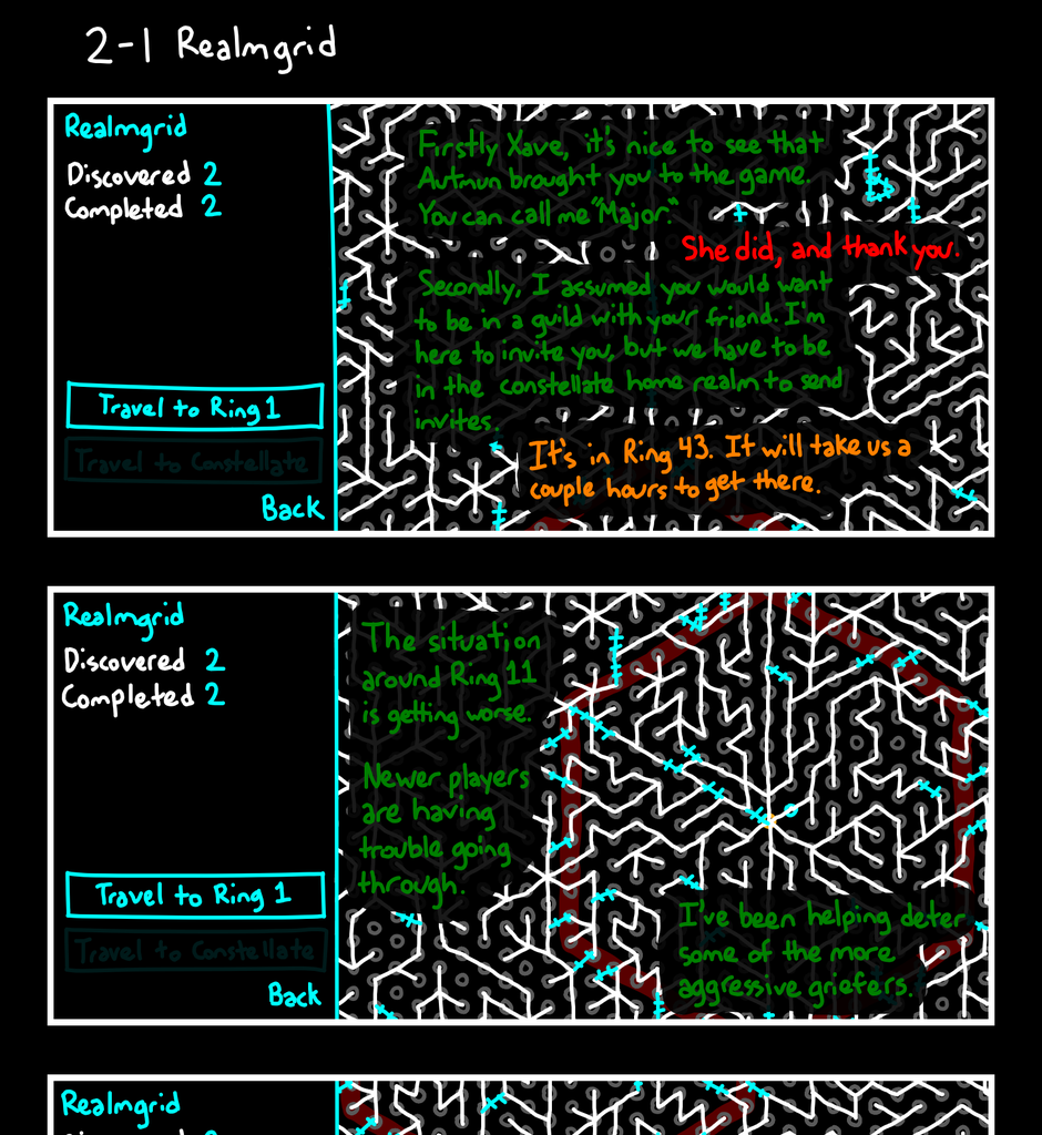 Cosmic Connect - Episode 32, Page 1: 2-1 Realmgrid