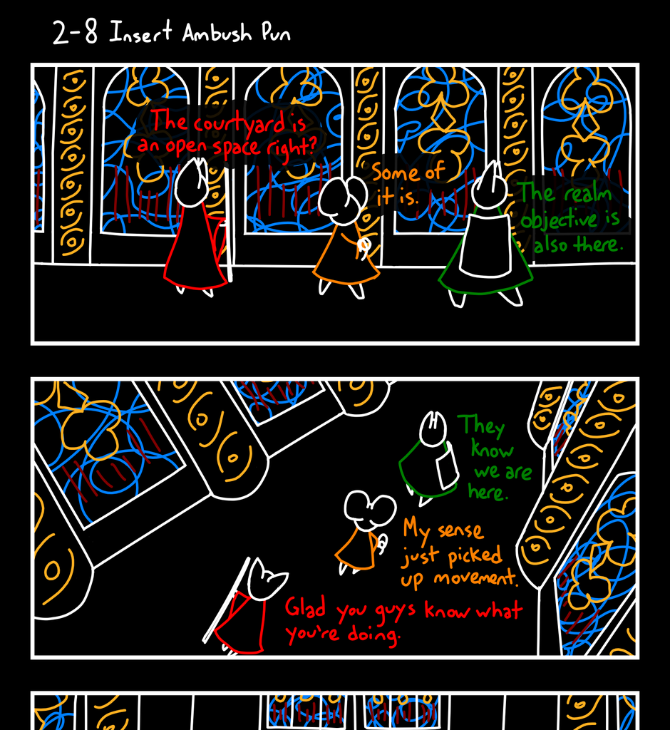 Cosmic Connect - Episode 39, Page 1: 2-8 Insert Ambush Pun