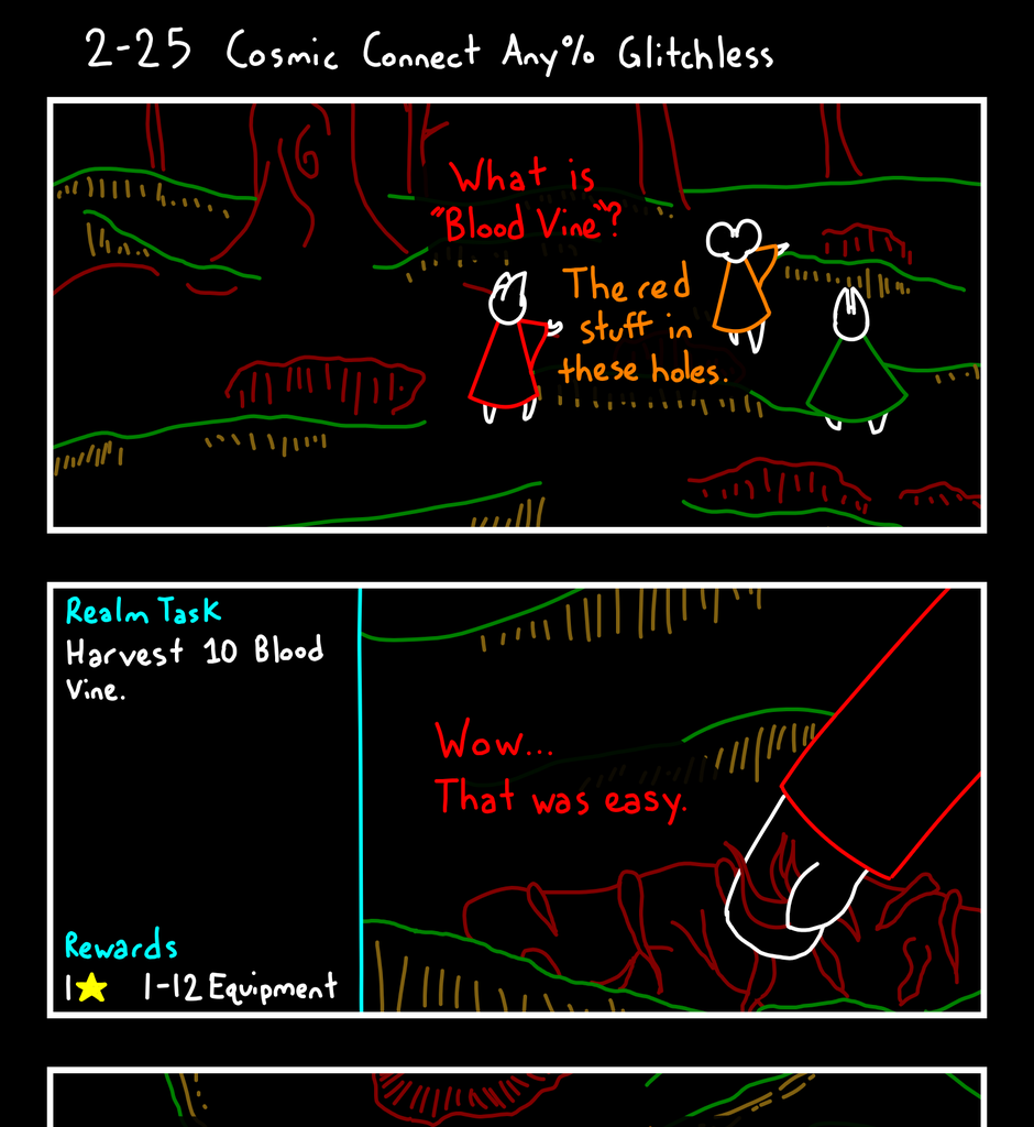 Cosmic Connect - Episode 56, Page 1: 2-25 Cosmic Connect Any% Glitchless