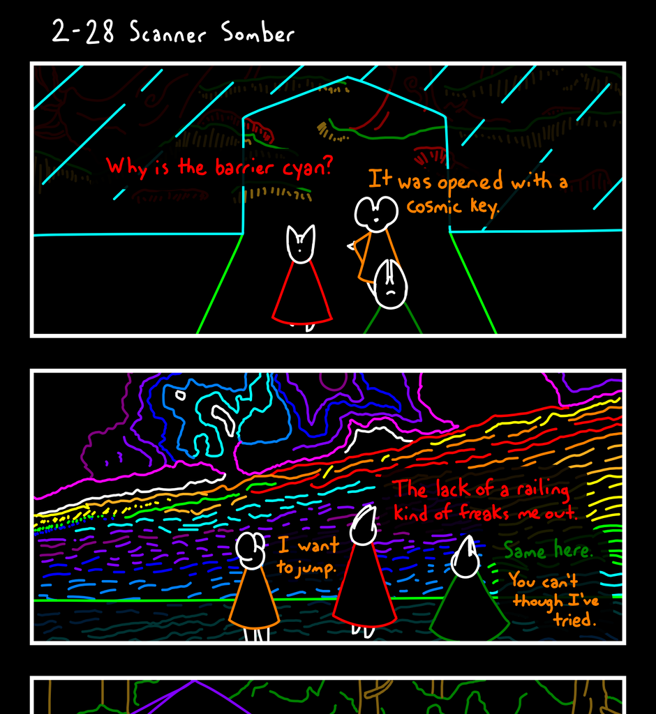 Cosmic Connect - Episode 59, Page 1: 2-28 Scanner Somber