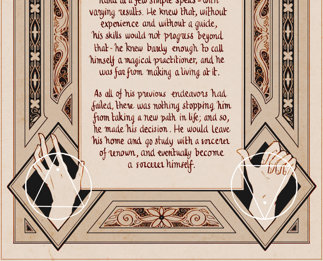 The Gifts of Darkness - Episode 1, Page 5: Chapter 1: The letter, the tower, and the sorcerer