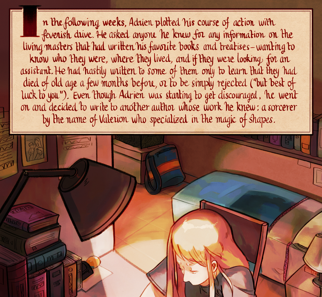 The Gifts of Darkness - Episode 1, Page 6: Chapter 1: The letter, the tower, and the sorcerer