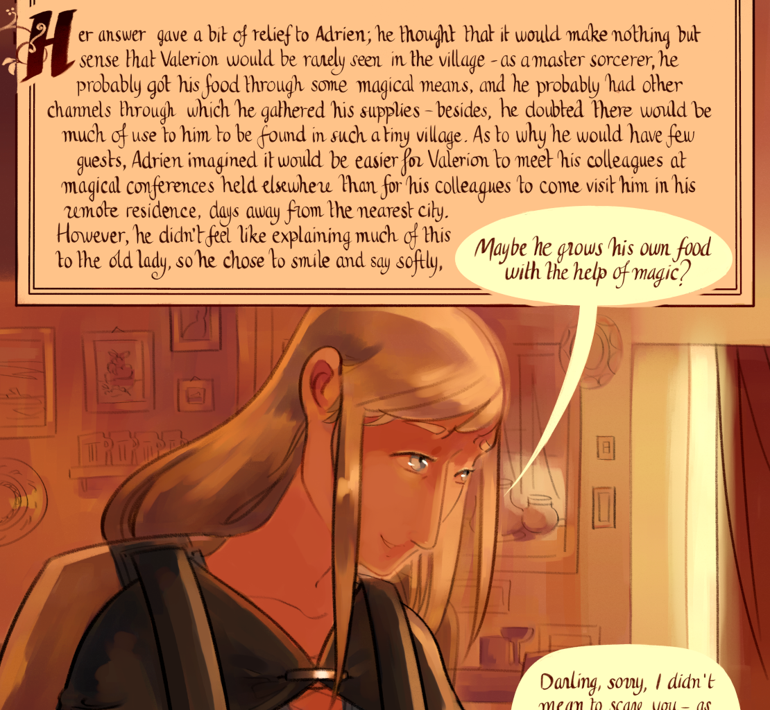 The Gifts of Darkness - Episode 1, Page 15: Chapter 1: The letter, the tower, and the sorcerer