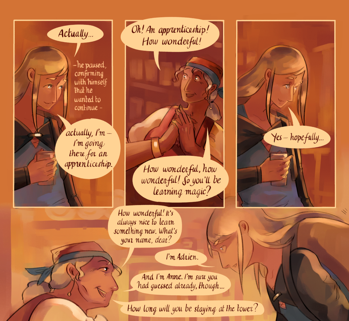 The Gifts of Darkness - Episode 1, Page 18: Chapter 1: The letter, the tower, and the sorcerer