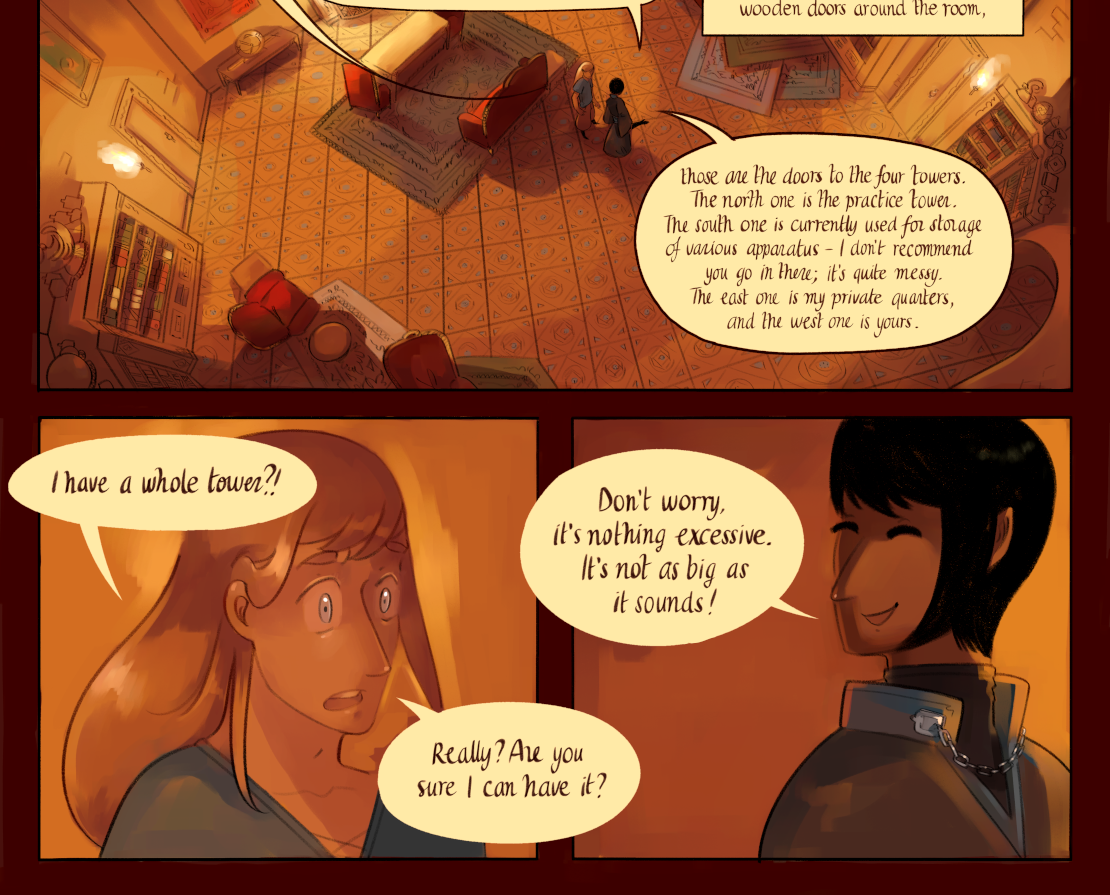 The Gifts of Darkness - Episode 1, Page 30: Chapter 1: The letter, the tower, and the sorcerer