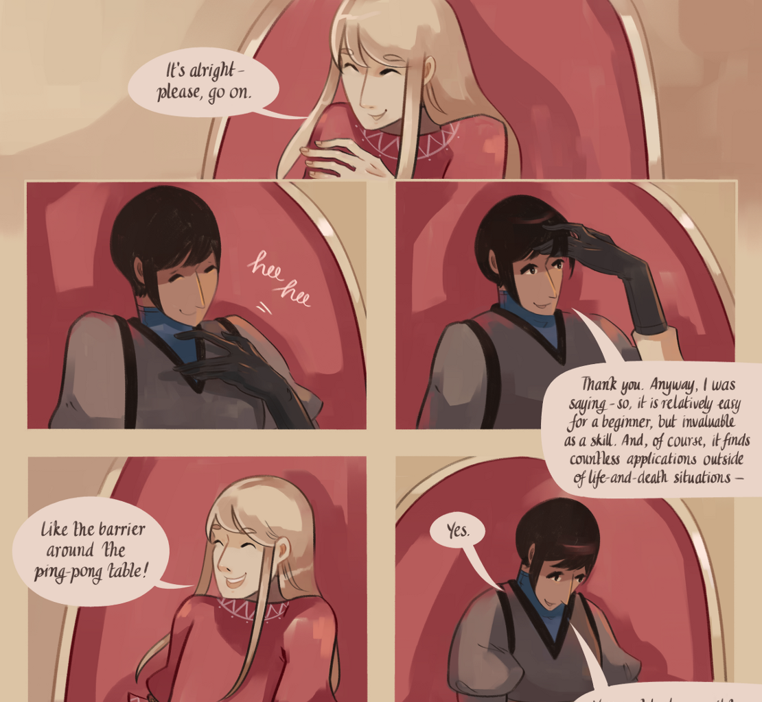 The Gifts of Darkness - Episode 5, Page 4: Chapter 5: Defense magic