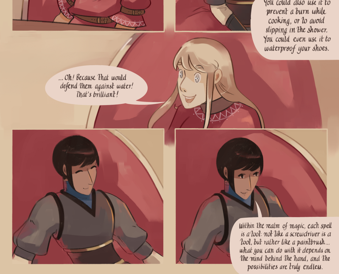The Gifts of Darkness - Episode 5, Page 4: Chapter 5: Defense magic