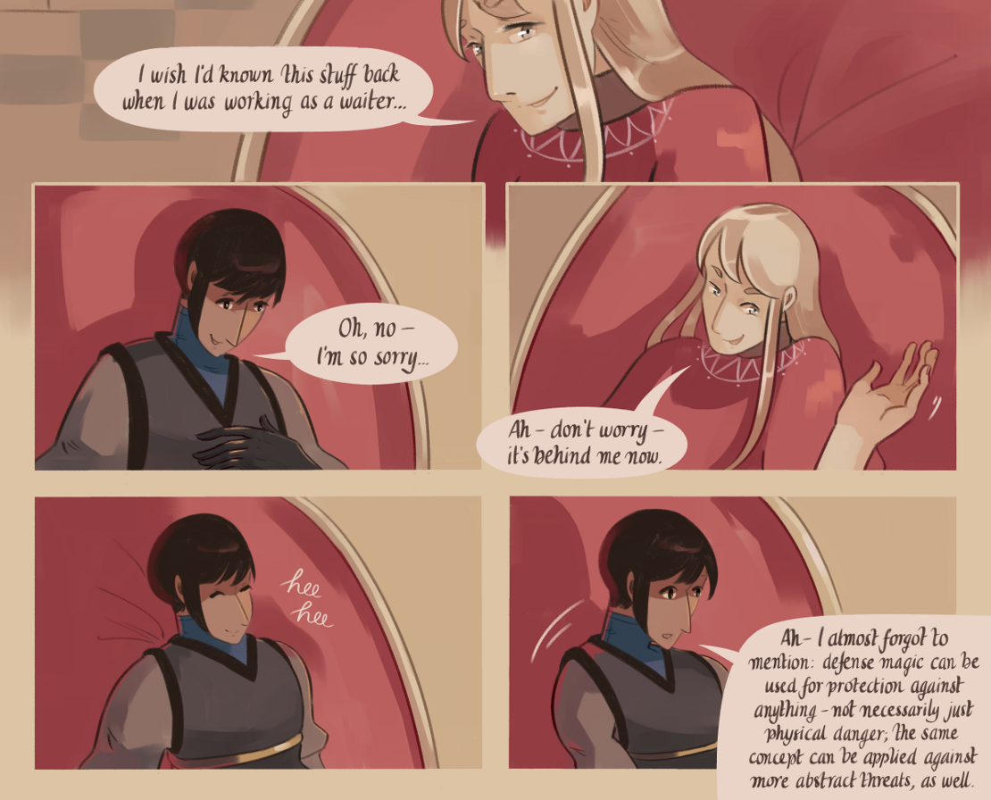 The Gifts of Darkness - Episode 5, Page 5: Chapter 5: Defense magic