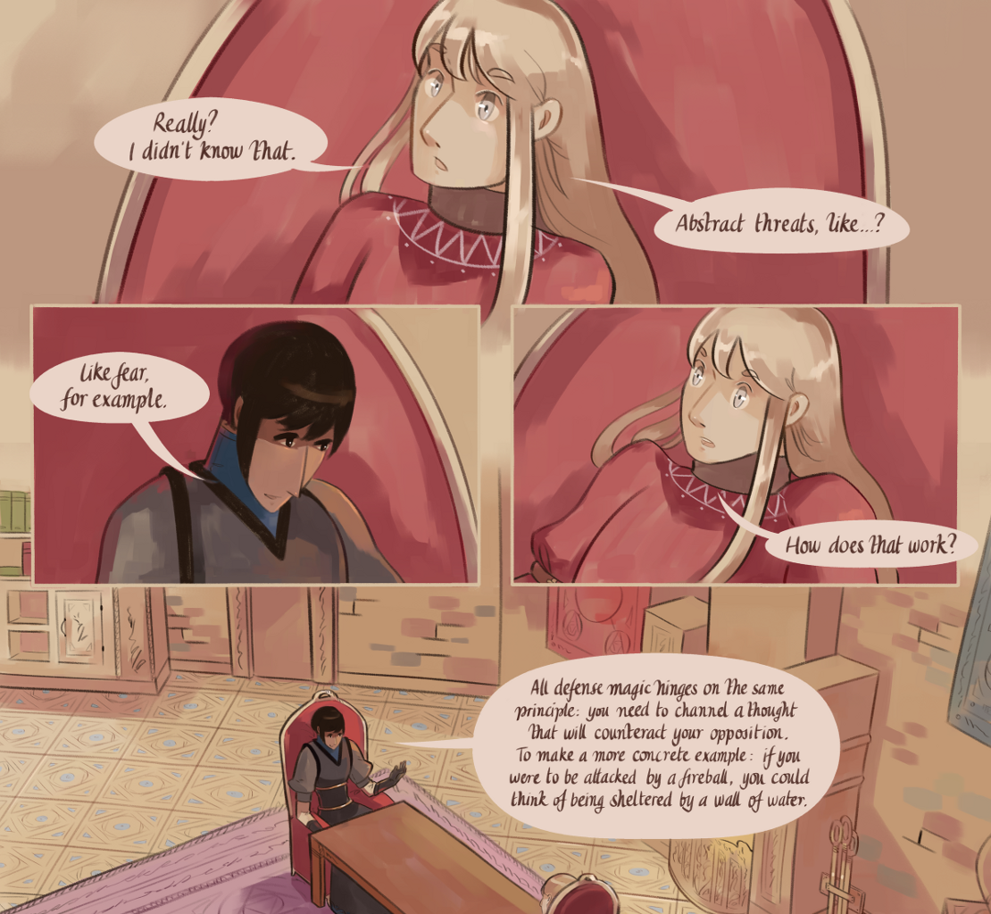 The Gifts of Darkness - Episode 5, Page 6: Chapter 5: Defense magic