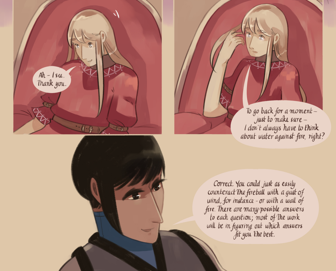 The Gifts of Darkness - Episode 5, Page 8: Chapter 5: Defense magic