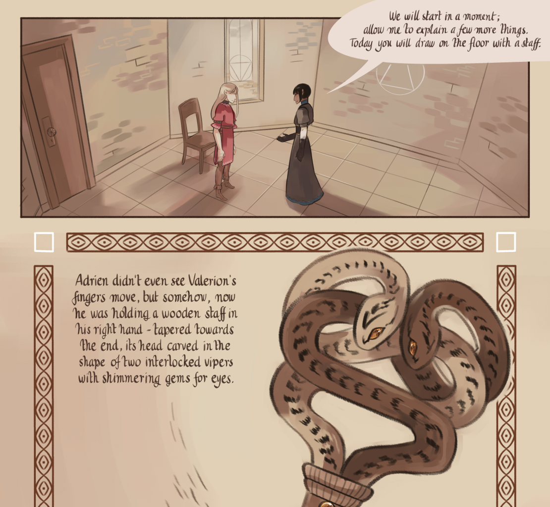 The Gifts of Darkness - Episode 5, Page 12: Chapter 5: Defense magic