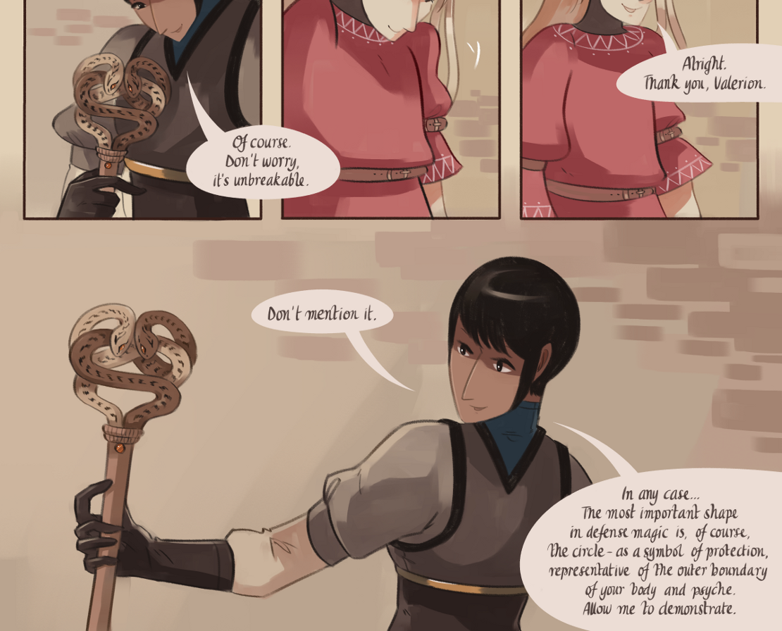 The Gifts of Darkness - Episode 5, Page 13: Chapter 5: Defense magic