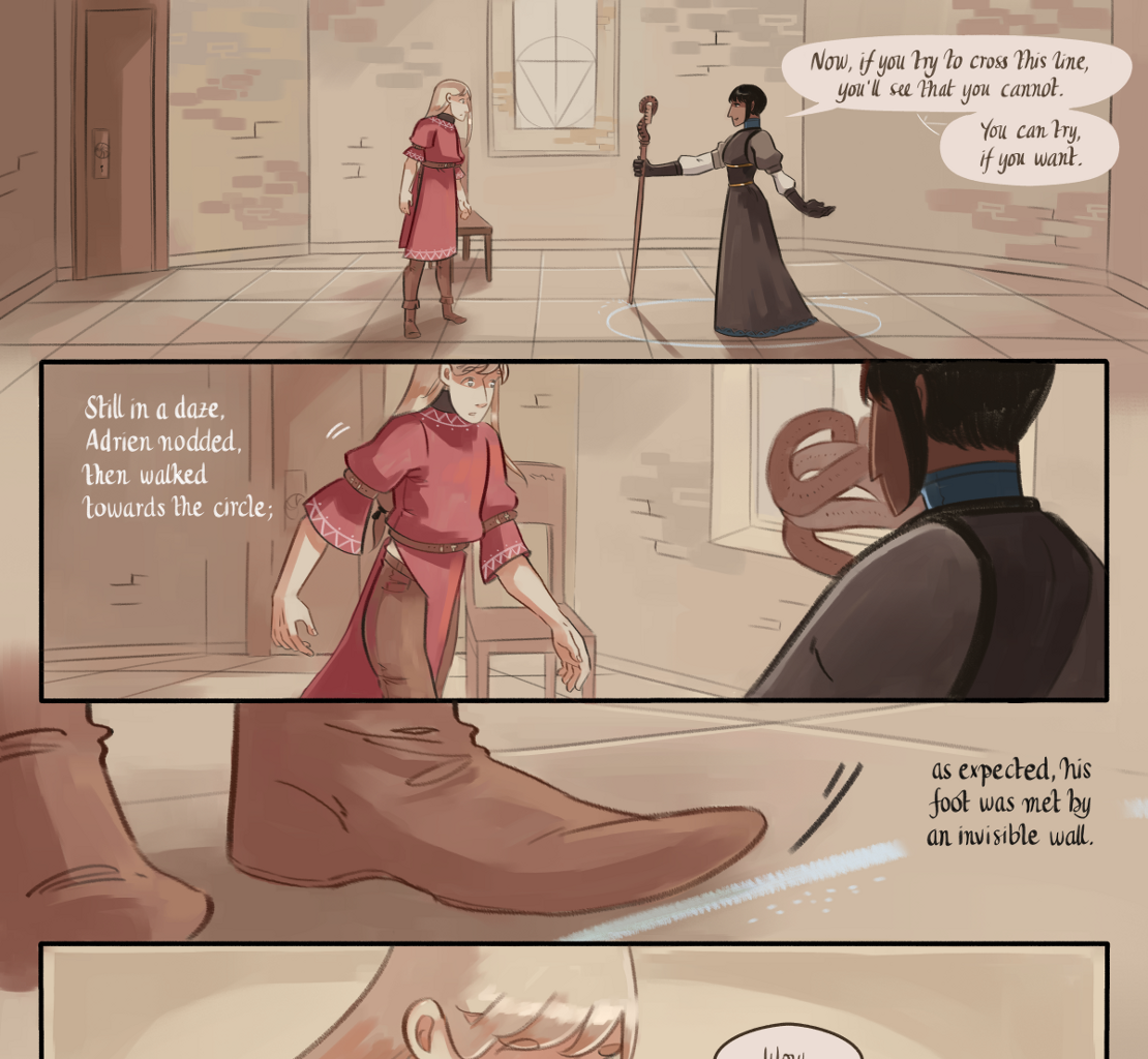 The Gifts of Darkness - Episode 5, Page 16: Chapter 5: Defense magic