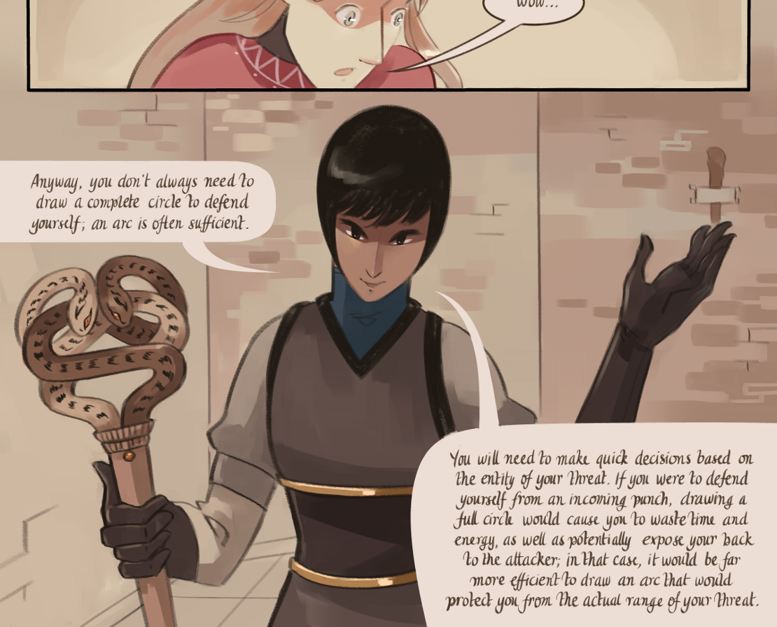 The Gifts of Darkness - Episode 5, Page 16: Chapter 5: Defense magic