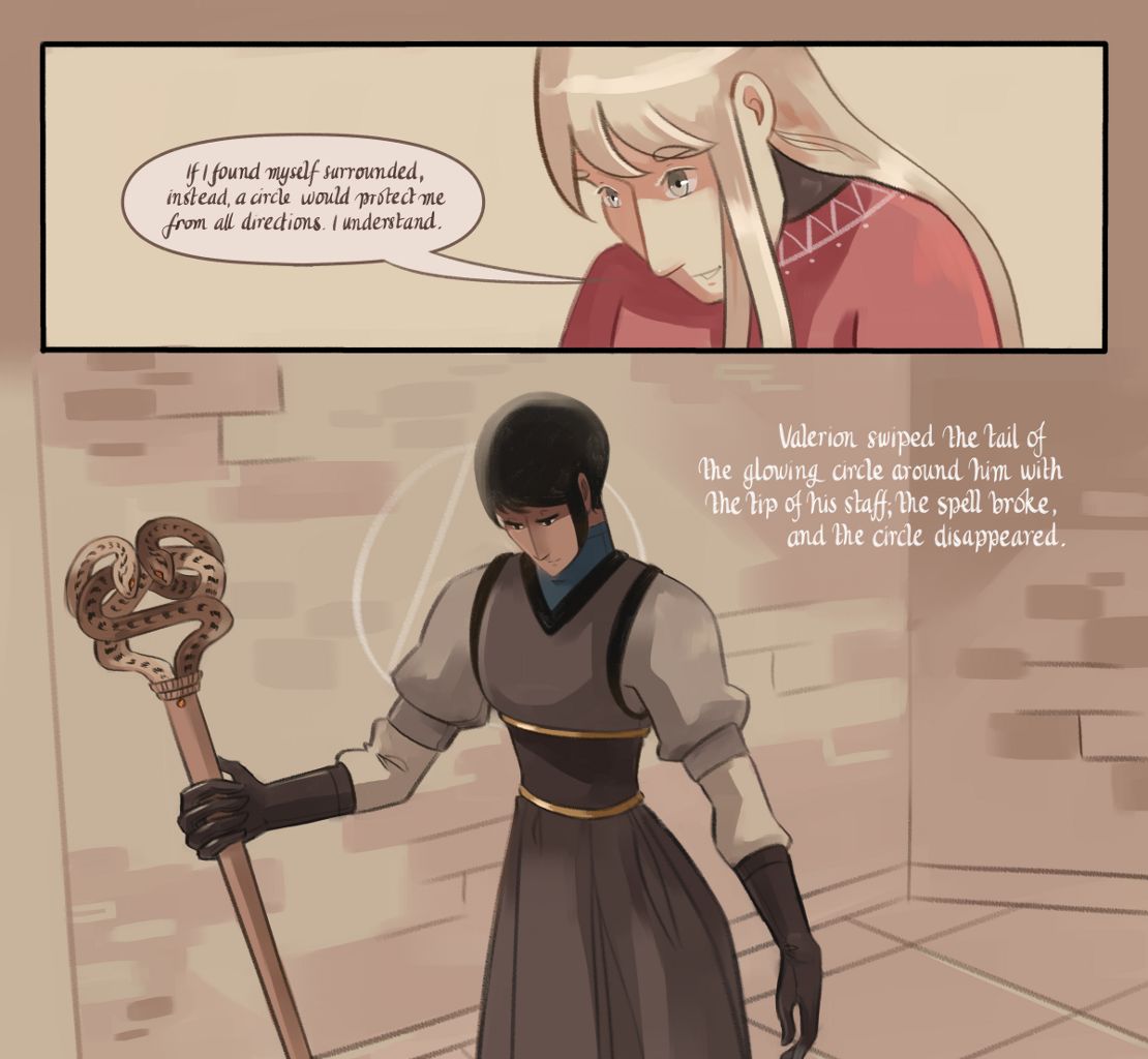 The Gifts of Darkness - Episode 5, Page 17: Chapter 5: Defense magic