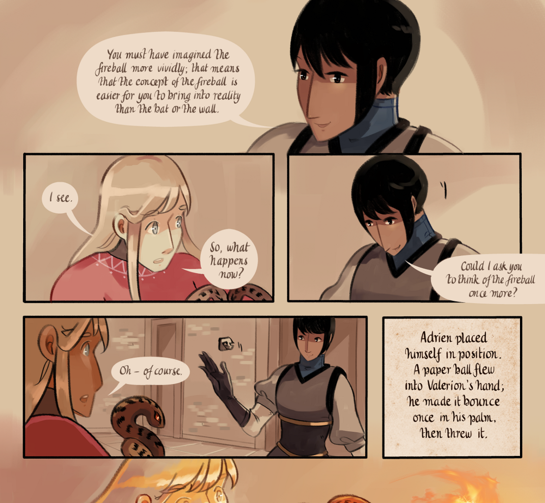 The Gifts of Darkness - Episode 5, Page 38: Chapter 5: Defense magic
