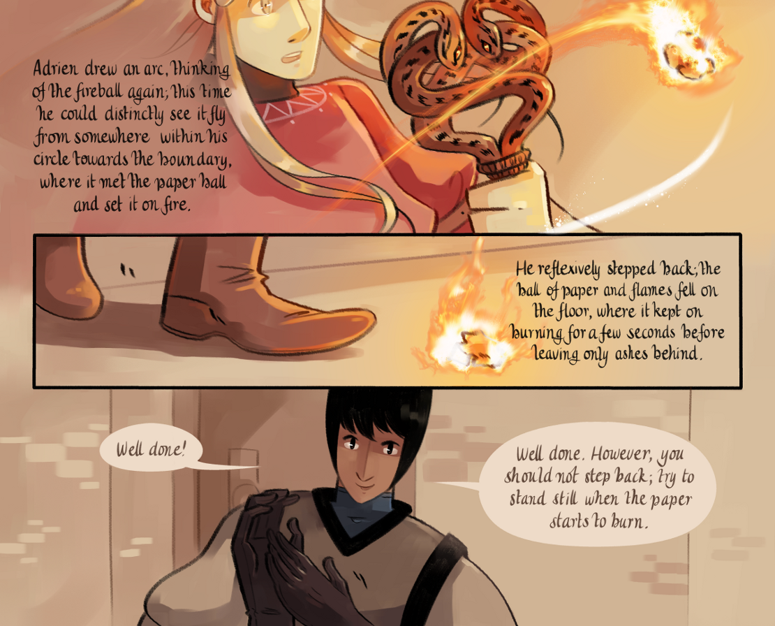 The Gifts of Darkness - Episode 5, Page 38: Chapter 5: Defense magic