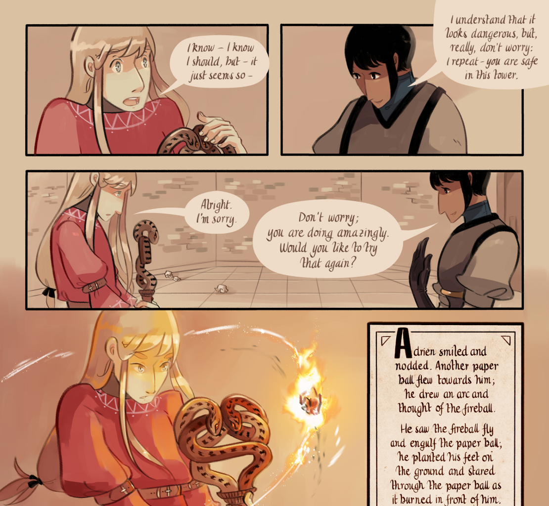 The Gifts of Darkness - Episode 5, Page 39: Chapter 5: Defense magic
