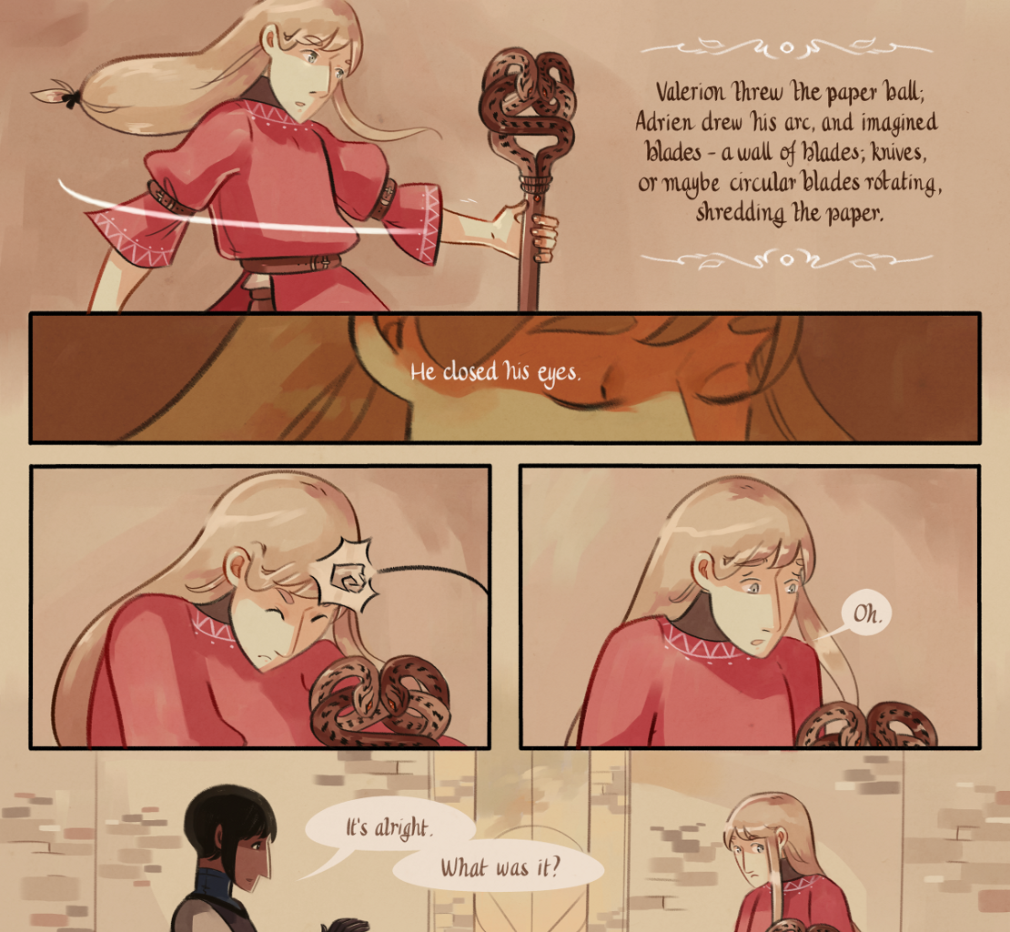 The Gifts of Darkness - Episode 5, Page 41: Chapter 5: Defense magic