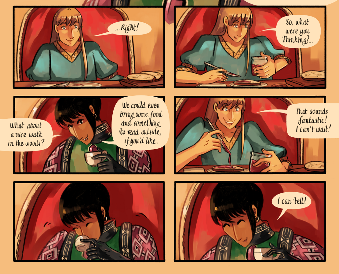 The Gifts of Darkness - Episode 7, Page 4: Chapter 7: The clearing in the woods