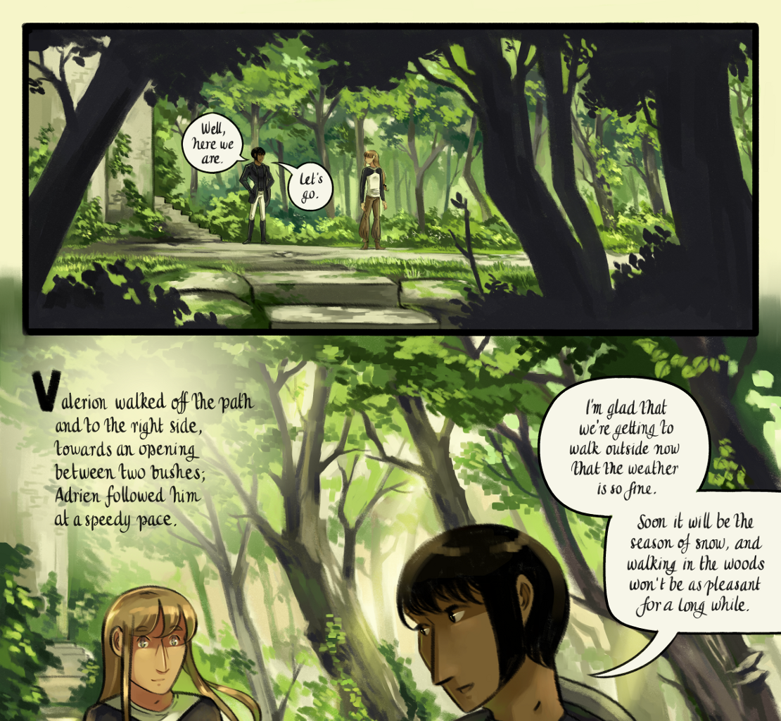 The Gifts of Darkness - Episode 7, Page 9: Chapter 7: The clearing in the woods
