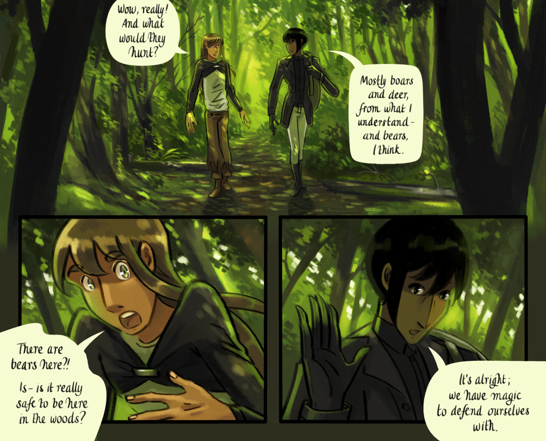 The Gifts of Darkness - Episode 7, Page 12: Chapter 7: The clearing in the woods