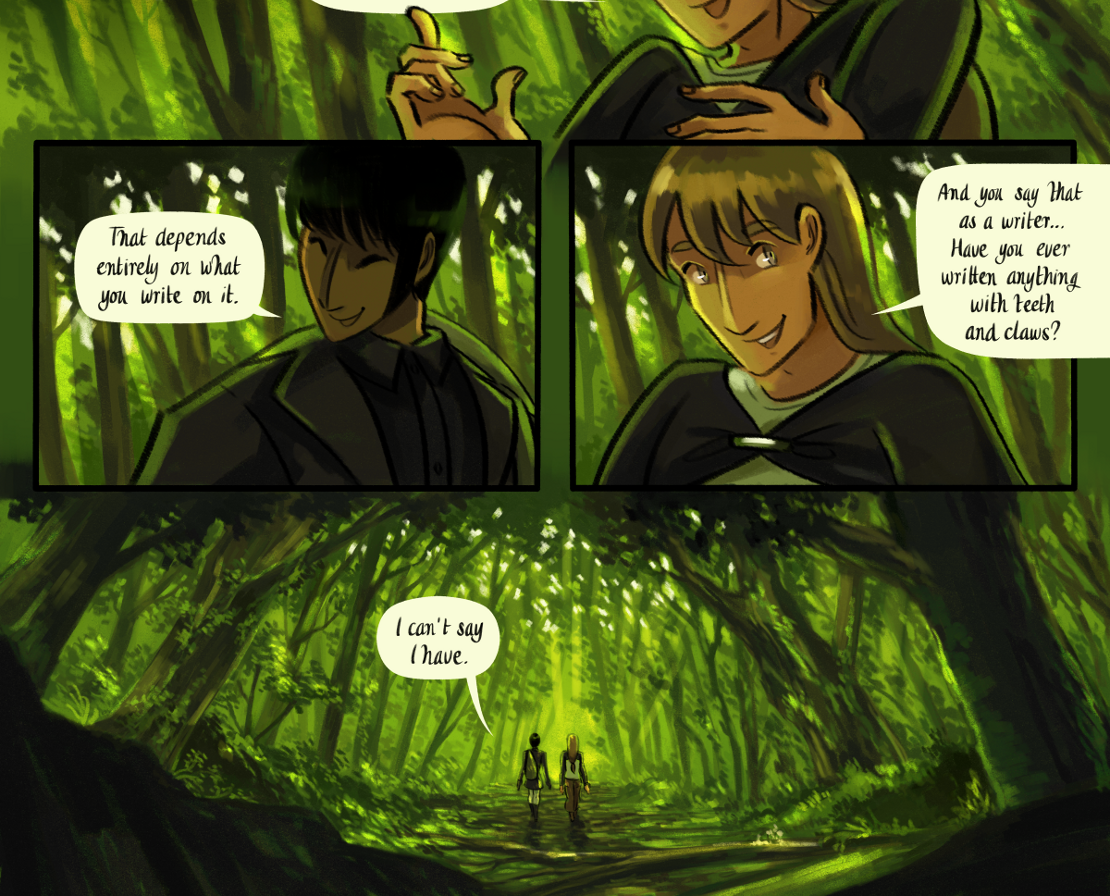 The Gifts of Darkness - Episode 7, Page 13: Chapter 7: The clearing in the woods