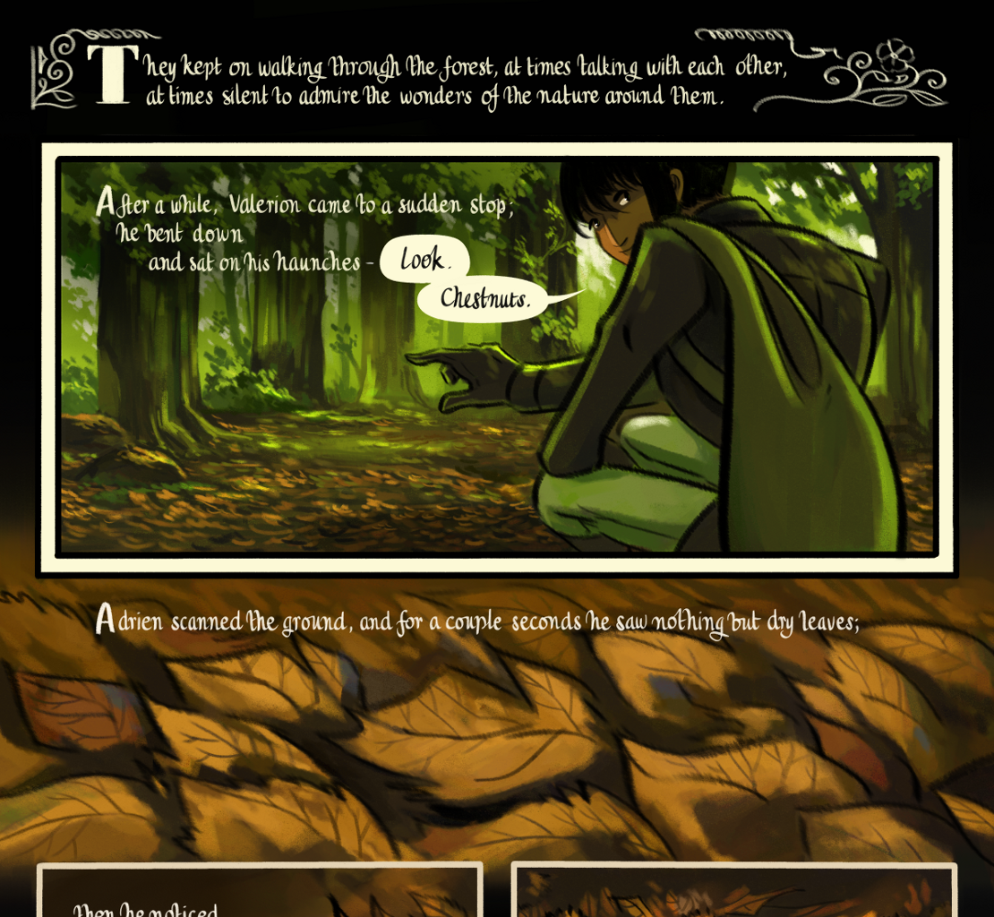 The Gifts of Darkness - Episode 7, Page 14: Chapter 7: The clearing in the woods