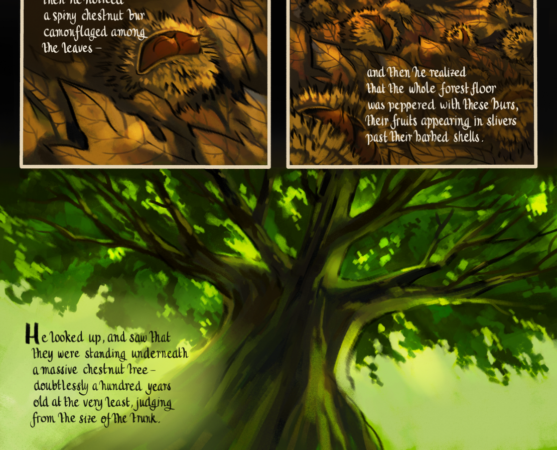 The Gifts of Darkness - Episode 7, Page 14: Chapter 7: The clearing in the woods
