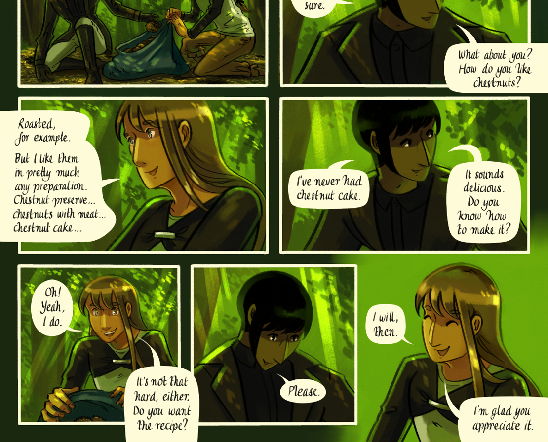 The Gifts of Darkness - Episode 7, Page 16: Chapter 7: The clearing in the woods