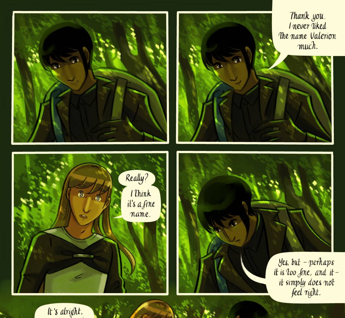 The Gifts of Darkness - Episode 7, Page 18: Chapter 7: The clearing in the woods