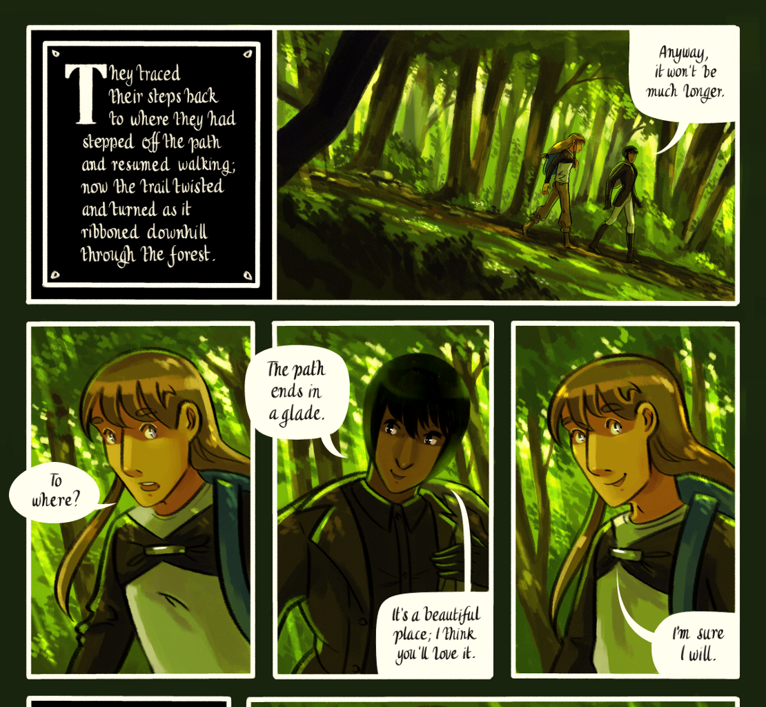 The Gifts of Darkness - Episode 7, Page 19: Chapter 7: The clearing in the woods