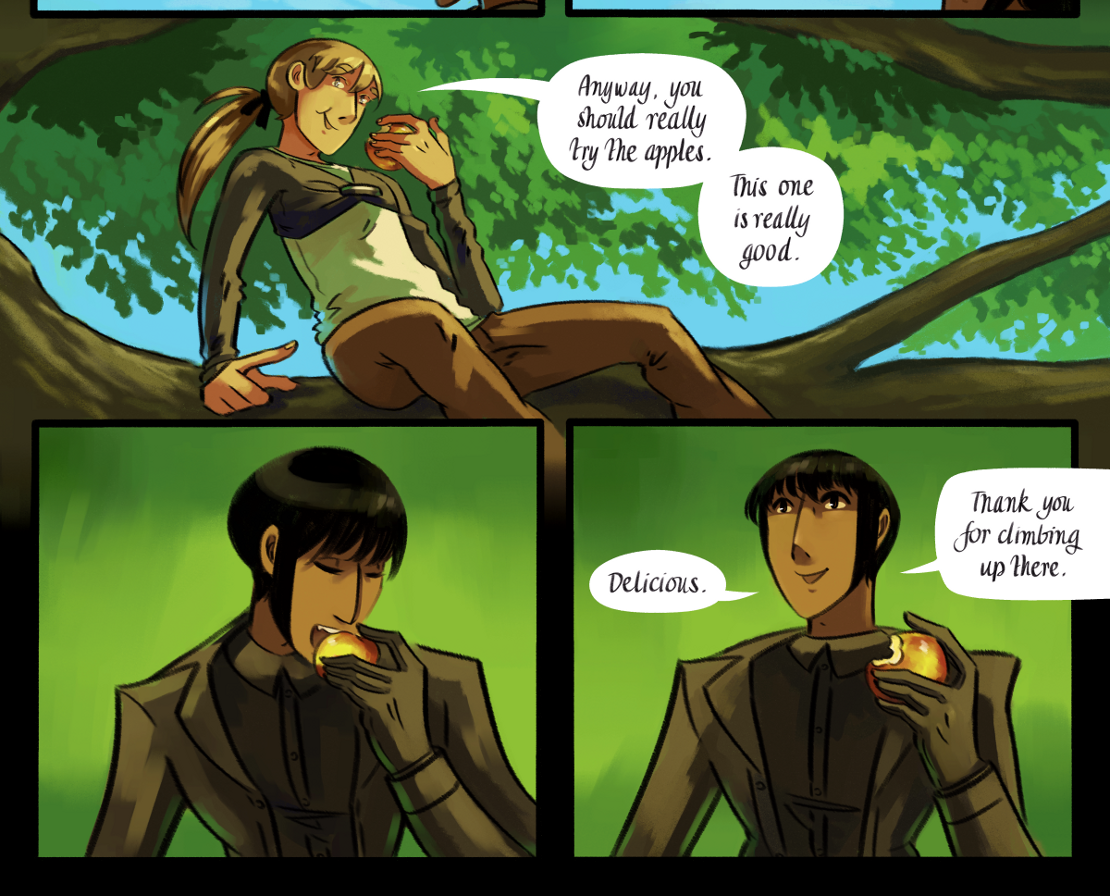 The Gifts of Darkness - Episode 7, Page 28: Chapter 7: The clearing in the woods