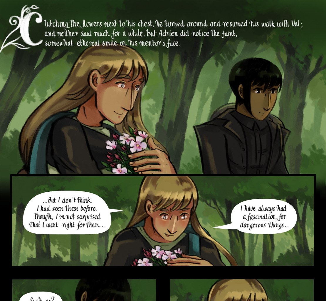 The Gifts of Darkness - Episode 7, Page 34: Chapter 7: The clearing in the woods