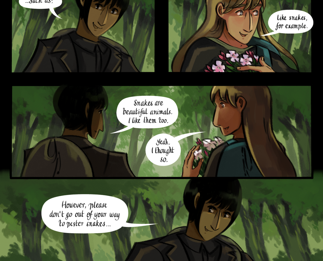 The Gifts of Darkness - Episode 7, Page 34: Chapter 7: The clearing in the woods