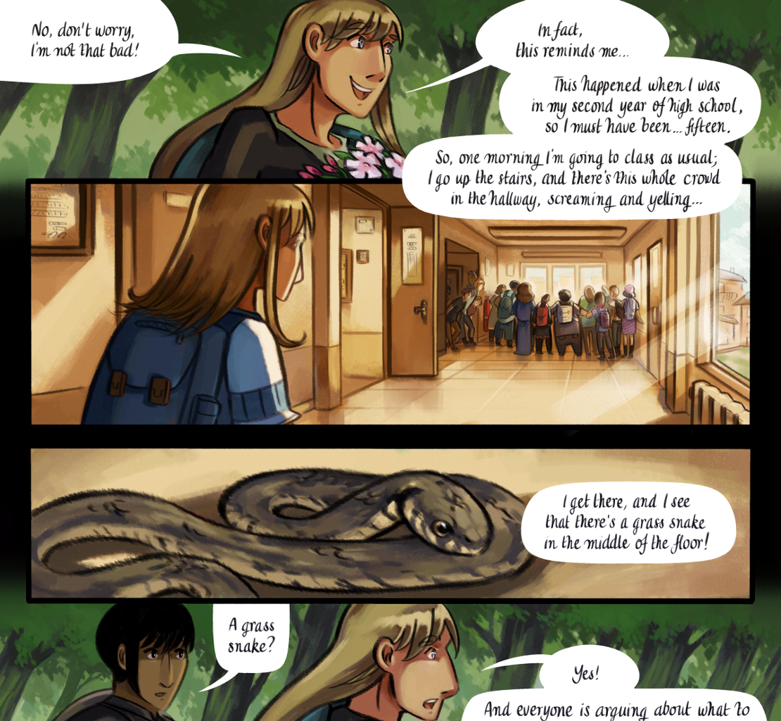 The Gifts of Darkness - Episode 7, Page 35: Chapter 7: The clearing in the woods