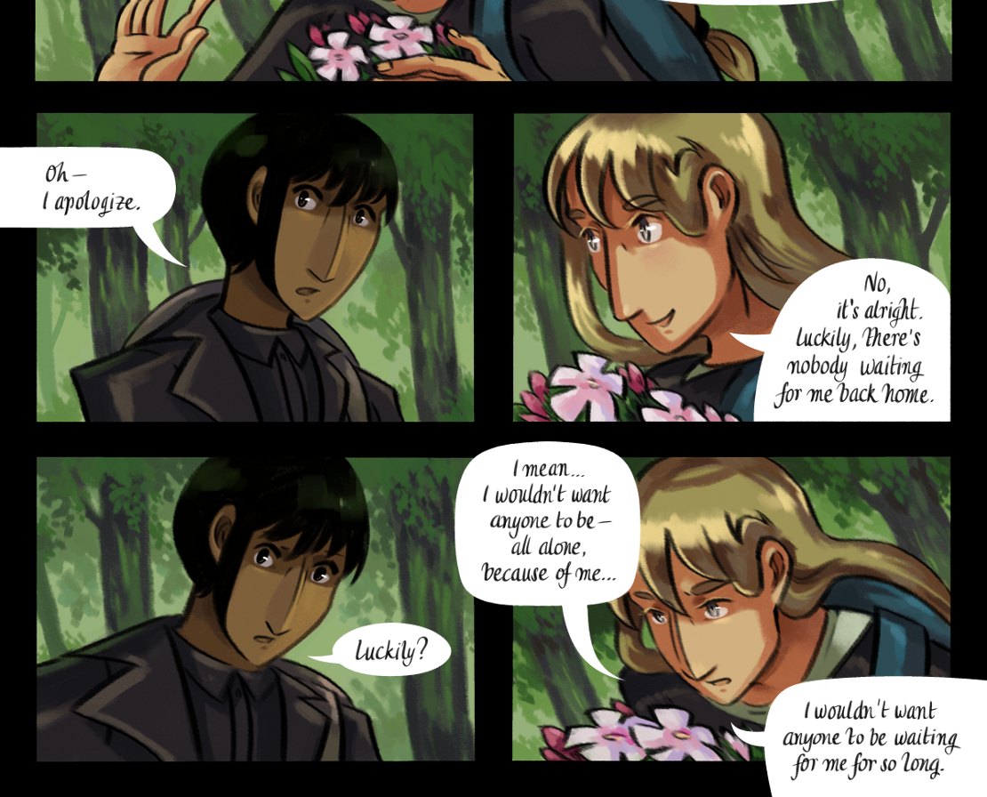 The Gifts of Darkness - Episode 7, Page 36: Chapter 7: The clearing in the woods