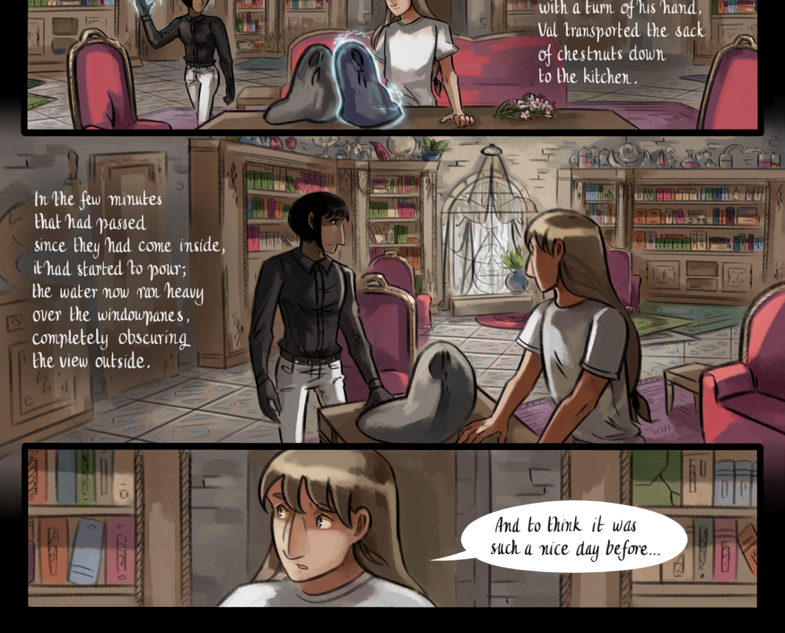 The Gifts of Darkness - Episode 7, Page 38: Chapter 7: The clearing in the woods