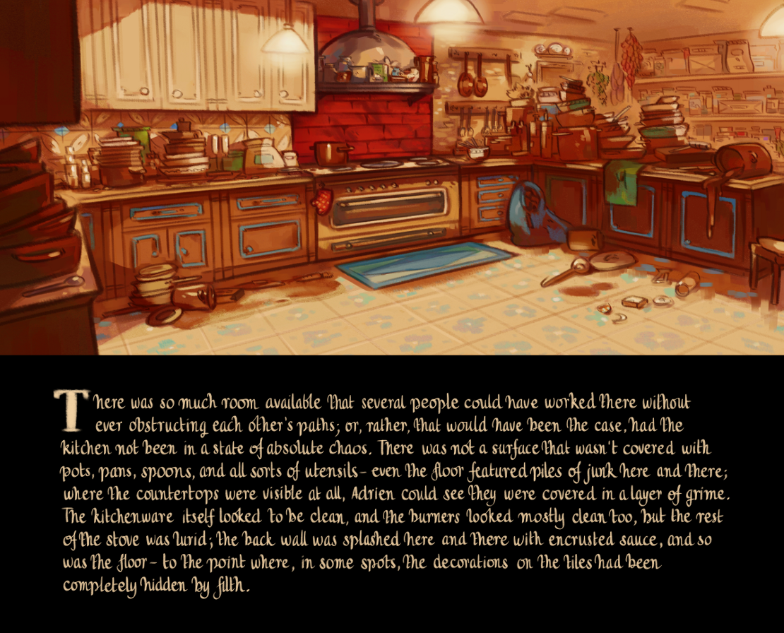 The Gifts of Darkness - Episode 8, Page 13: Chapter 8: The enchanted kitchen