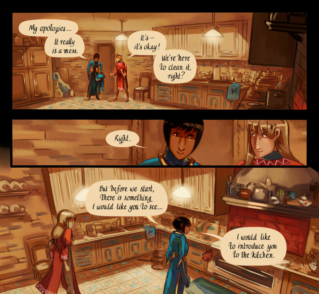 The Gifts of Darkness - Episode 8, Page 14: Chapter 8: The enchanted kitchen