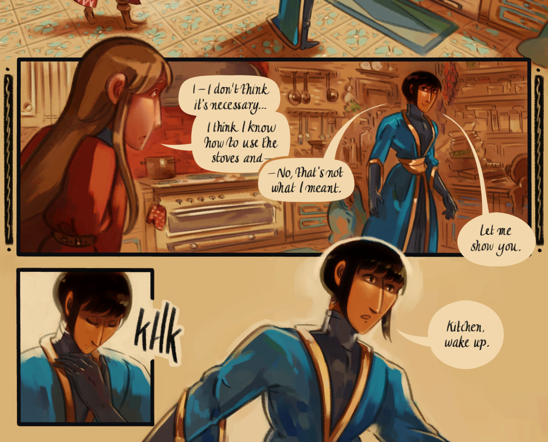 The Gifts of Darkness - Episode 8, Page 14: Chapter 8: The enchanted kitchen